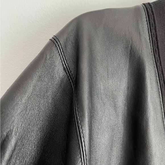 Maxini Collezione Leather Jacket Black  XXL - Picture 3 of 15